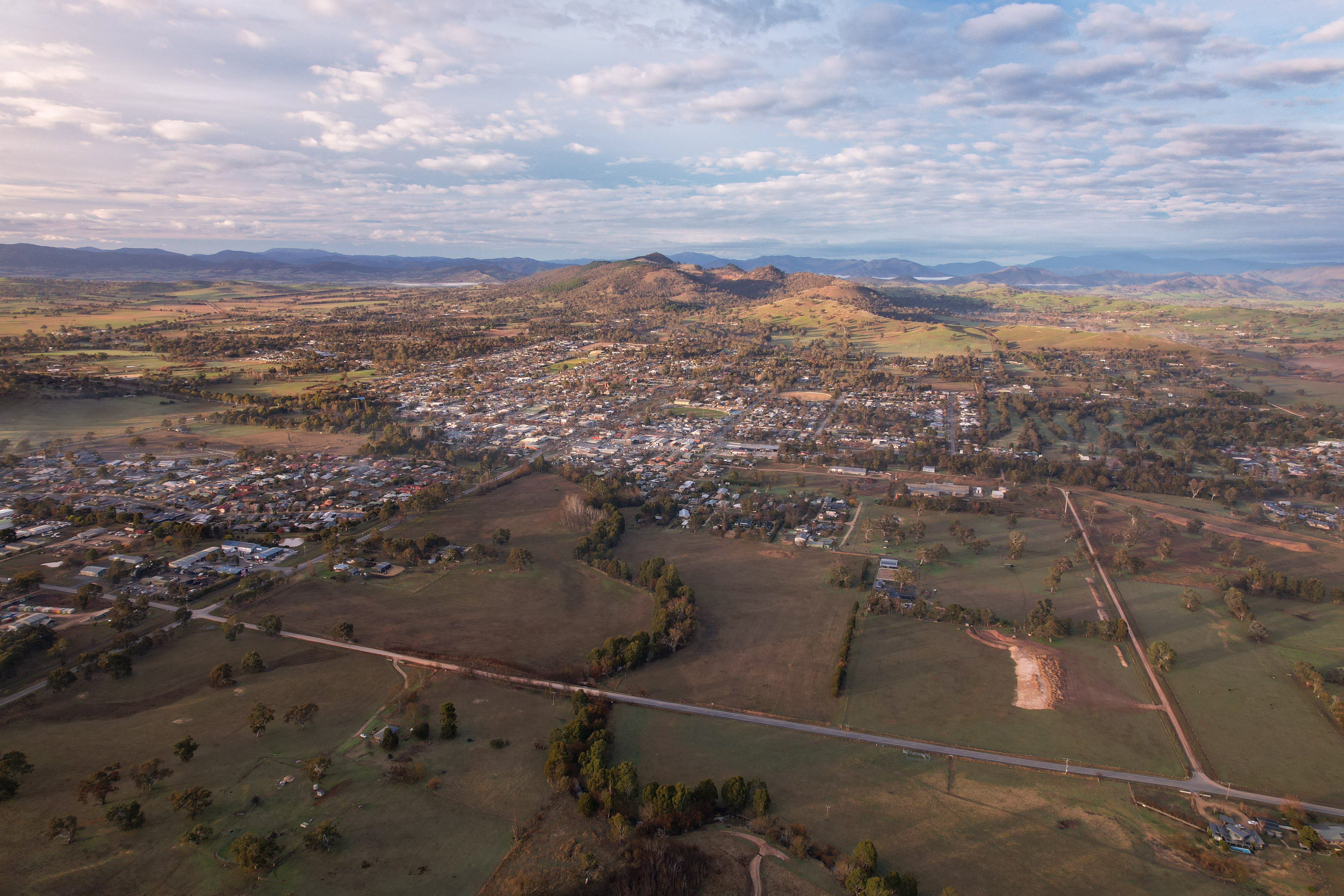 Mansfield Aerial View