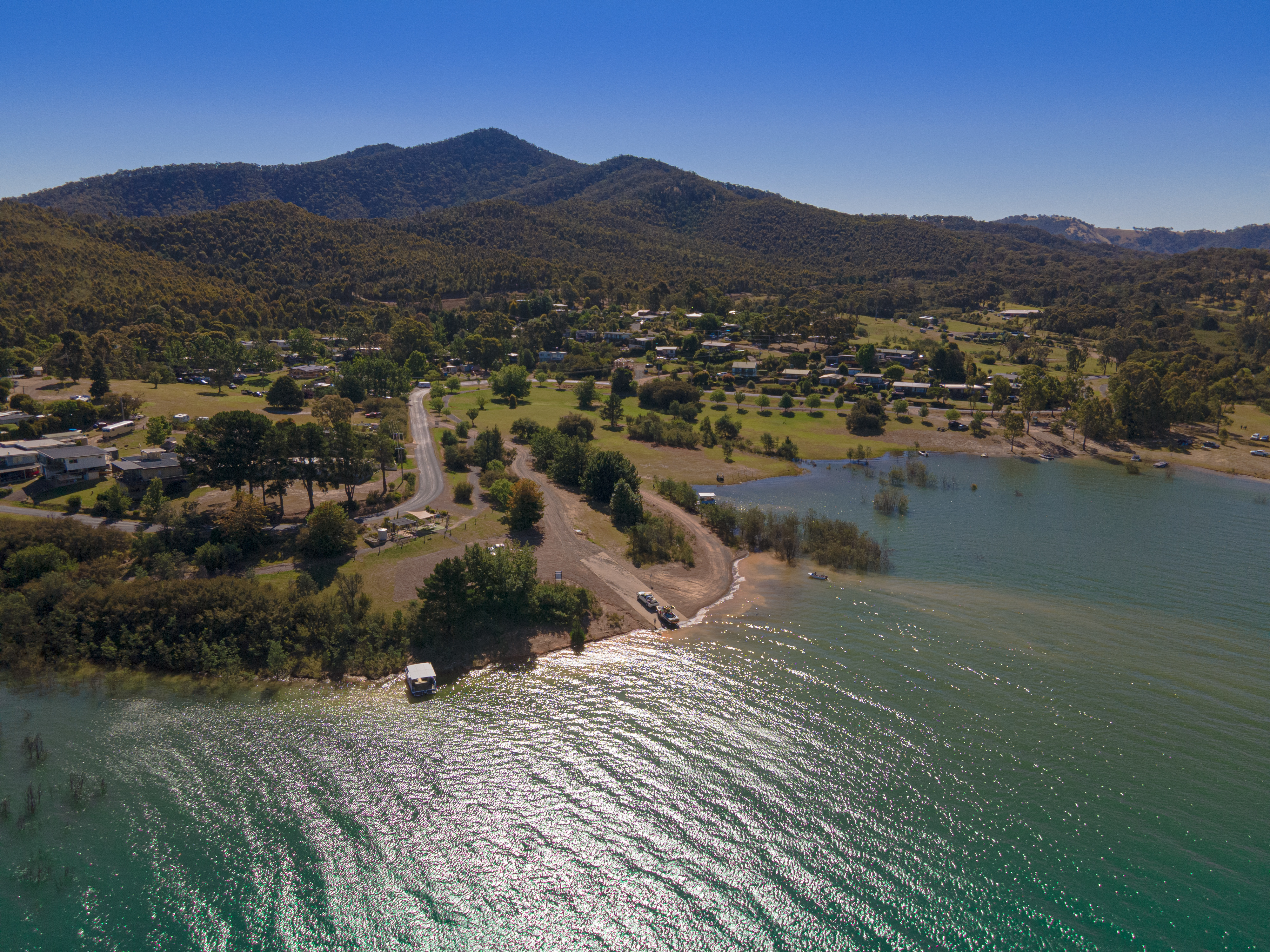 Lakeside aerial