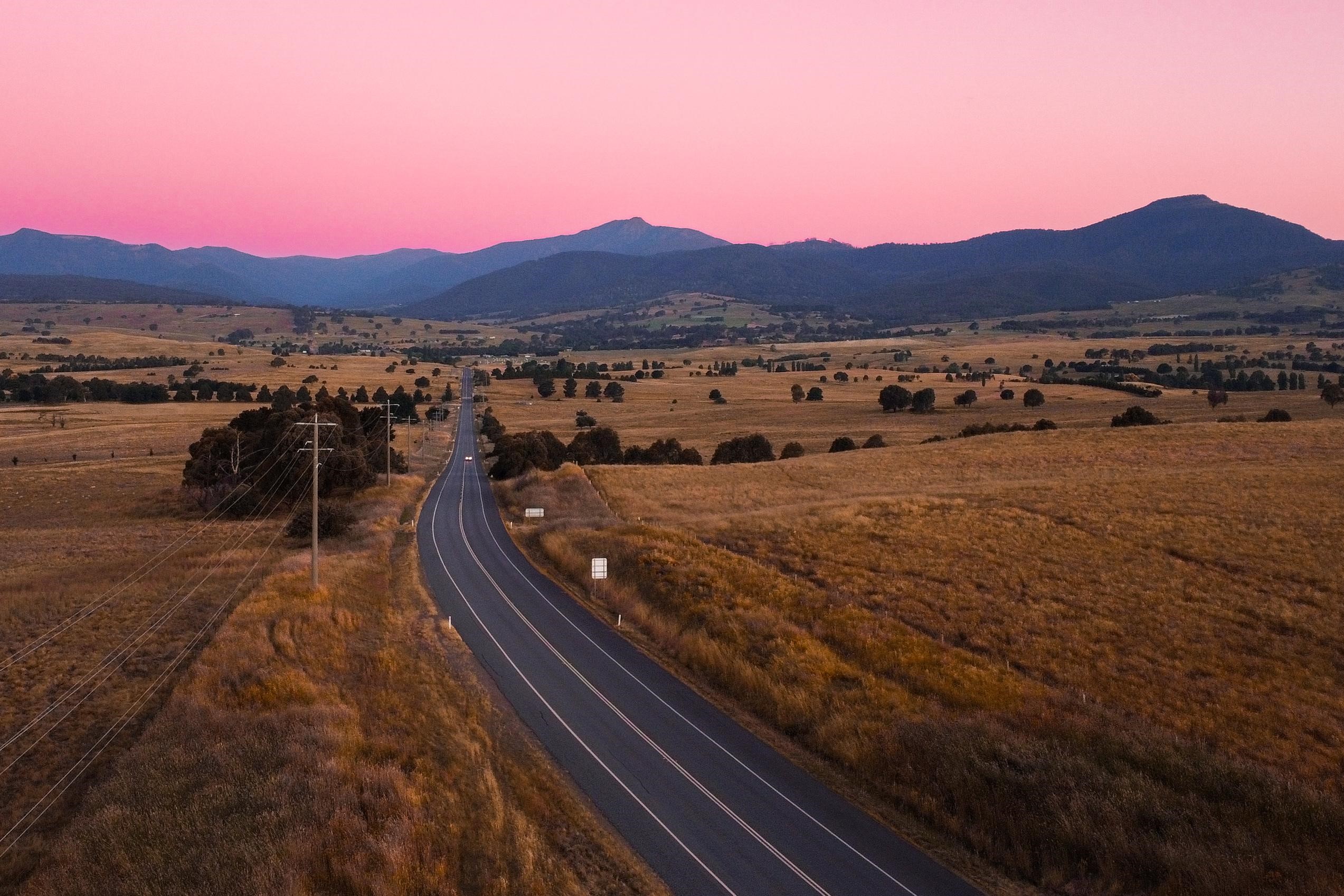 Mt Buller Road Sunset